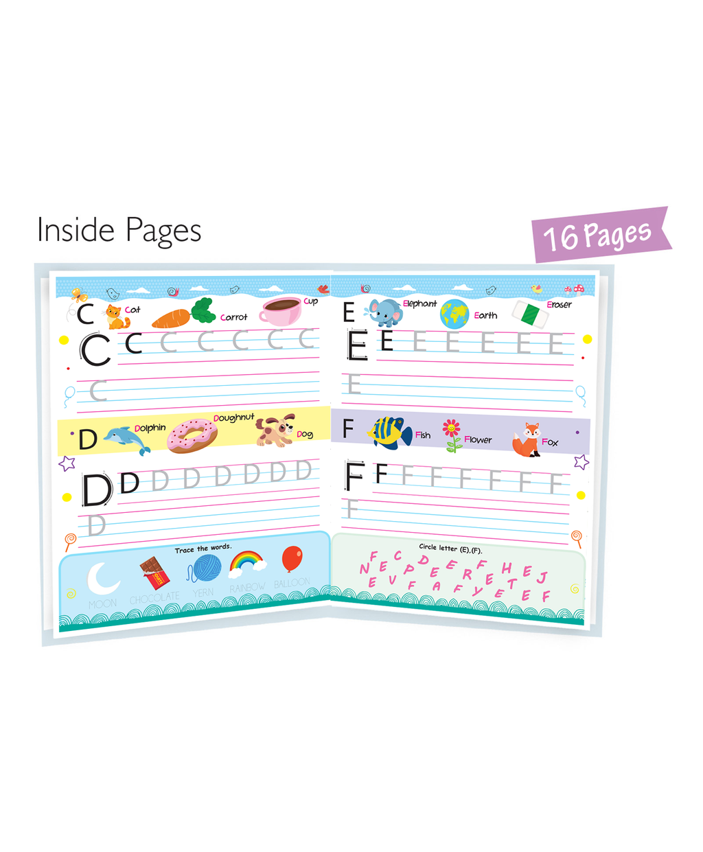 Hello Friend Books Kids Fun! Reusable Wipe and Clean Book – Embark on an Exciting Journey Exploring Capital Letters / Alphabet and Enhance Early Learning Skills Through Playful Interaction