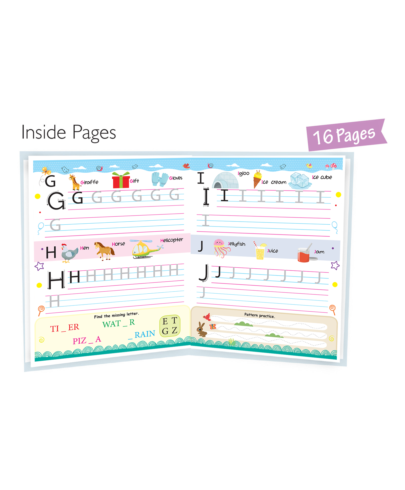 Hello Friend Books Kids Fun! Reusable Wipe and Clean Book – Embark on an Exciting Journey Exploring Capital Letters / Alphabet and Enhance Early Learning Skills Through Playful Interaction