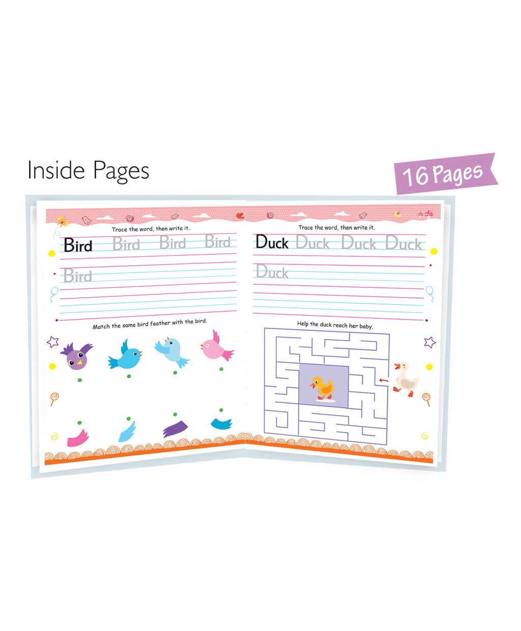 Hello Friend Books Kids Fun! Reusable Wipe and Clean Book – Embark on an Exciting Journey Exploring First Words and Enhance Early Learning Skills Through Playful Interaction