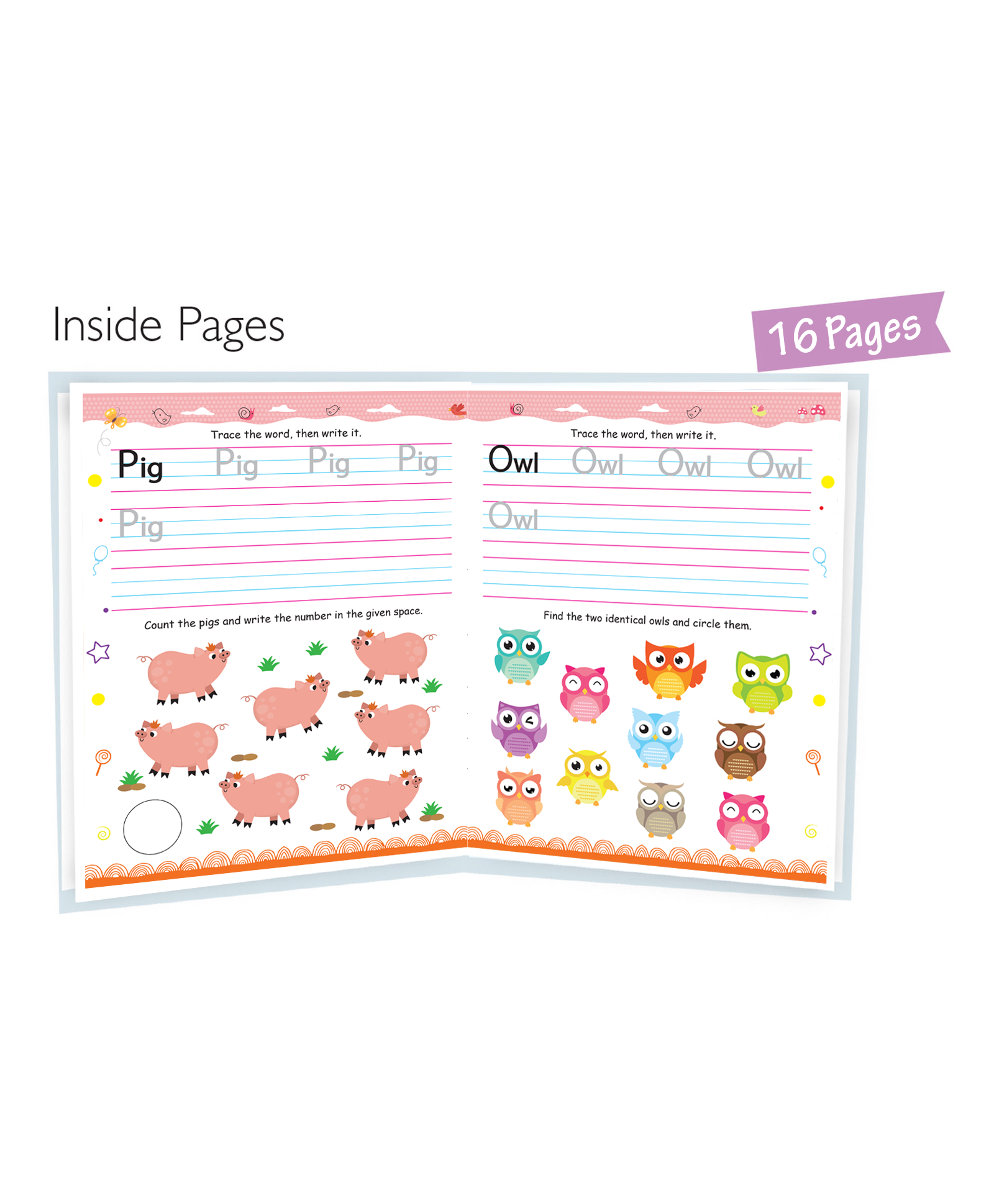 Hello Friend Books Kids Fun! Reusable Wipe and Clean Book – Embark on an Exciting Journey Exploring First Words and Enhance Early Learning Skills Through Playful Interaction