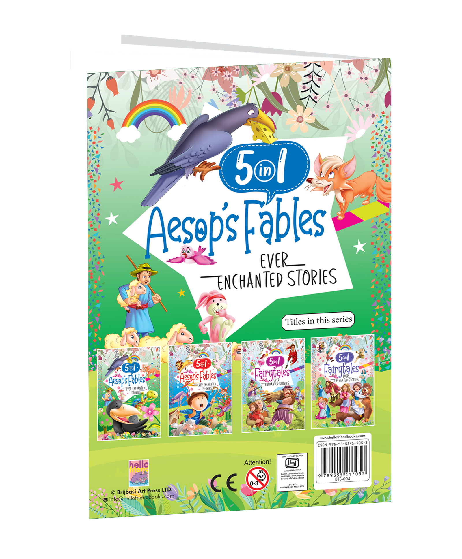 Hello Friend Books Ever Enchanted Stories: 5 In 1 Aesop’s Fables –  A Captivating Compilation of Timeless Fables (Book 2)