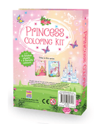 Hello Friend Books Colouring and Sticker Travel Art Kit: Princess – Beautiful Colouring Kit with Colouring Pad, Sticker Sheets, and Colour Pencils