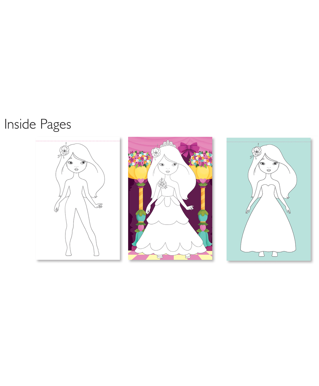 Hello Friend Books Colouring and Sticker Travel Art Kit: Princess – Beautiful Colouring Kit with Colouring Pad, Sticker Sheets, and Colour Pencils