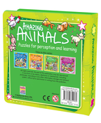 Hello Friend Books My Padded Puzzle Board Book: Amazing Animals- 9×6 Jigsaw Puzzle Pieces for Perception and Learning
