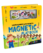 Hello Friend Books Magnetic Play Book: Learn Numbers- Magnetic Board Book with 15 Magnet Puzzle Pieces