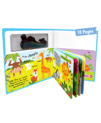 Hello Friend Books Magnetic Play Book: Learn First Words- Magnetic Board Book with 15 Magnet Puzzle Pieces