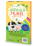 Hello Friend Books Travel Art Kit: Animals – Art Kit with 2 Colouring Pads and 12 Colour Pencils for Kids on the Go