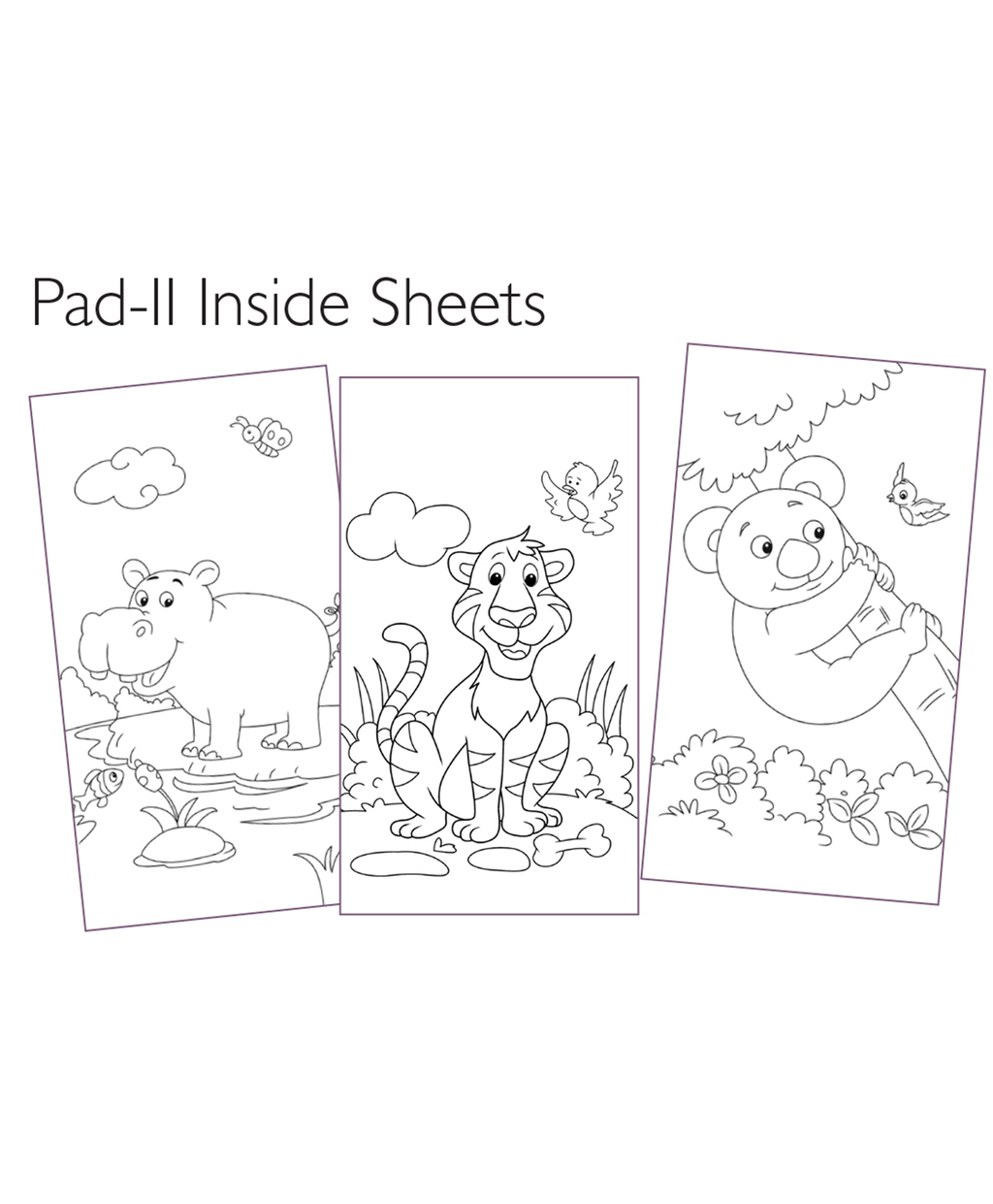 Hello Friend Books Travel Art Kit: Animals – Art Kit with 2 Colouring Pads and 12 Colour Pencils for Kids on the Go