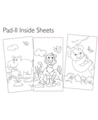 Hello Friend Books Travel Art Kit: Animals – Art Kit with 2 Colouring Pads and 12 Colour Pencils for Kids on the Go