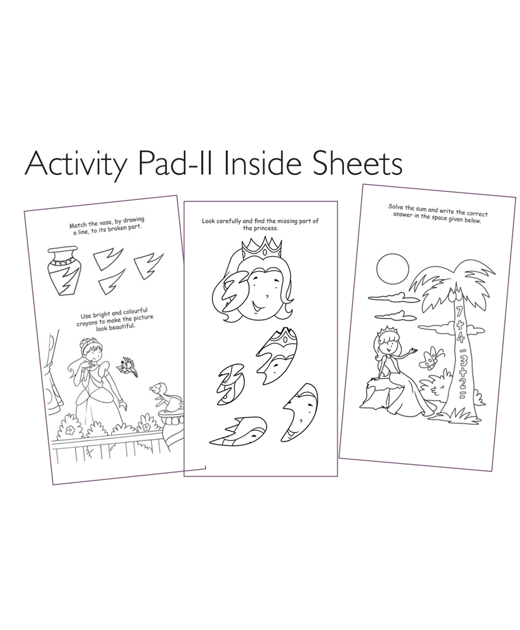 Hello Friend Books Travel Art Kit: Princess – Art Kit with 2 Colouring Pads and 12 Colour Pencils for Kids on the Go