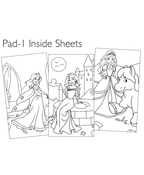 Hello Friend Books Travel Art Kit: Princess – Art Kit with 2 Colouring Pads and 12 Colour Pencils for Kids on the Go