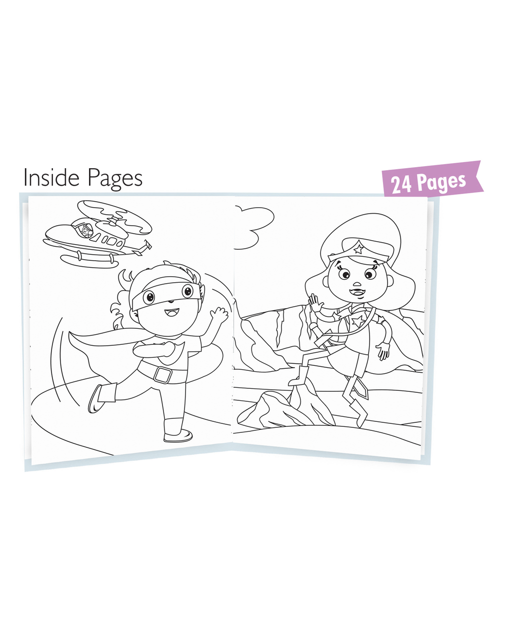 Hello Friend Books Colouring with Crayons: Supergirl – Colouring Book with 12 Attractive Crayon Colours