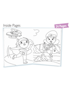 Hello Friend Books Colouring with Crayons: Supergirl – Colouring Book with 12 Attractive Crayon Colours