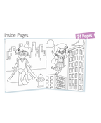 Hello Friend Books Colouring with Crayons: Supergirl – Colouring Book with 12 Attractive Crayon Colours