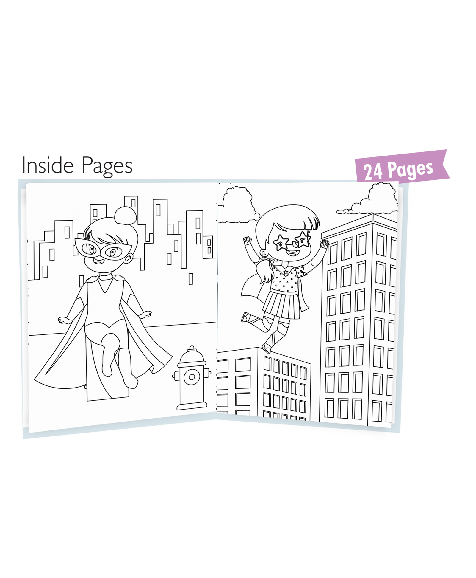 Hello Friend Books Colouring with Crayons: Supergirl – Colouring Book with 12 Attractive Crayon Colours