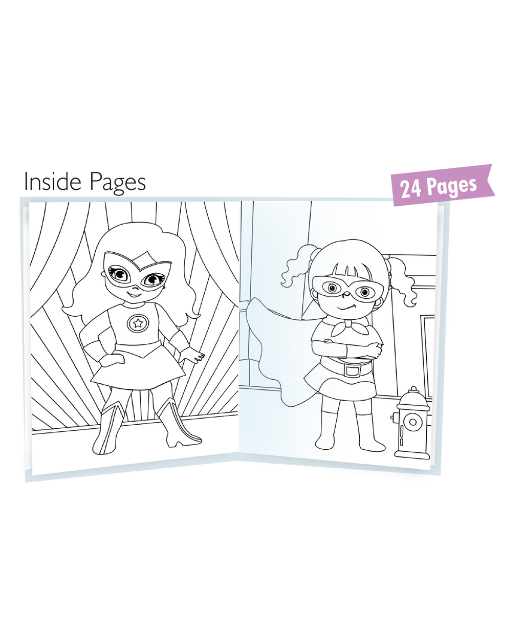 Hello Friend Books Colouring with Crayons: Supergirl – Colouring Book with 12 Attractive Crayon Colours