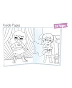 Hello Friend Books Colouring with Crayons: Supergirl – Colouring Book with 12 Attractive Crayon Colours