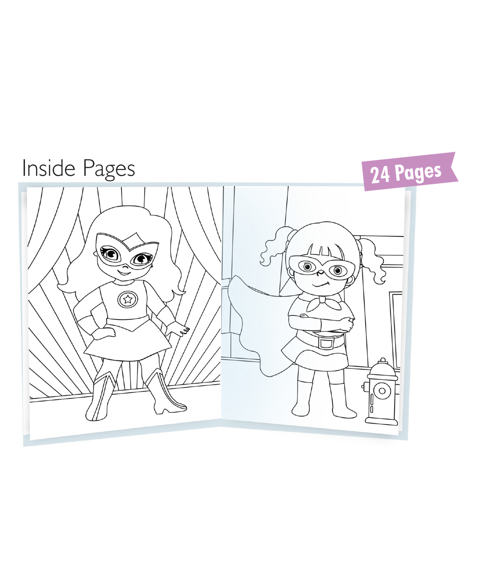 Hello Friend Books Colouring with Crayons: Supergirl – Colouring Book with 12 Attractive Crayon Colours