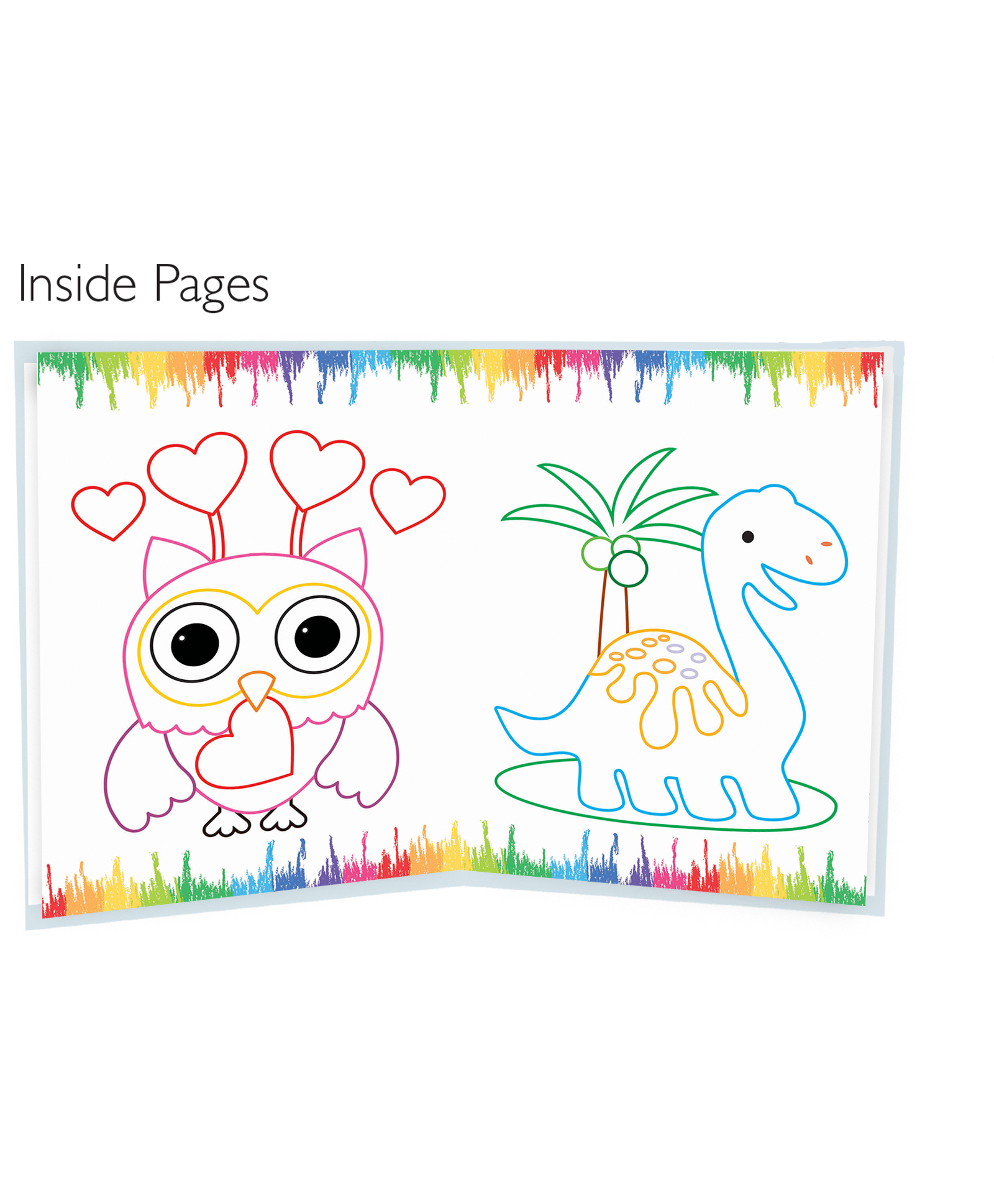 Hello Friend Books Colour in Fun Water Colouring Pad: Exciting Water Colouring with Colouring Book, Water Colours and Paint Brush (Blue)