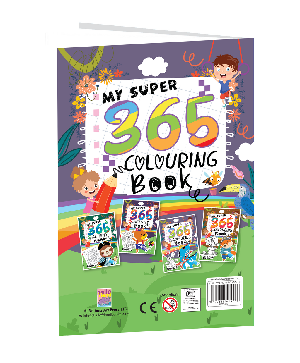 Hello Friend Books My Super 365 Colouring Book: Practice Colouring, Drawing and Painting Every Day of the Year (Book 1)