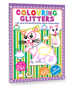 Hello Friend Books Glitter Colouring: Pet Animals – Easy Colouring with Thick Glitter Lines and Colour Guide, Tear and Frame your Art work.