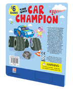 Hello Friend Books The Race Car Champion Sound Book for Kids/Toddlers- Musical Sound Book with 6 Interactive Sounds and Steering Wheel