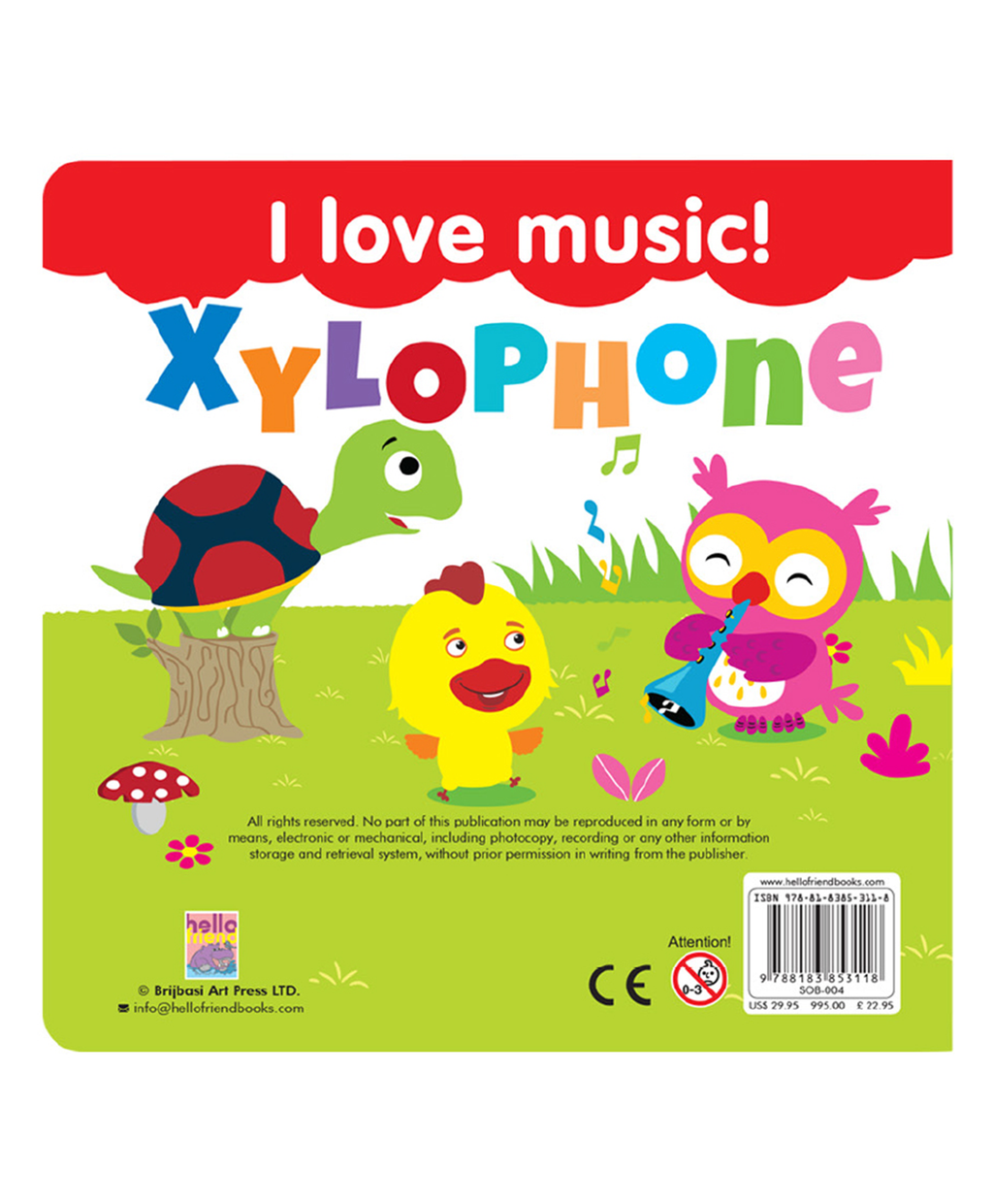 Hello Friend Books My First Xylophone Sound Book for Kids: Sing, Read and Play with Xylophone Sound Story Board Book