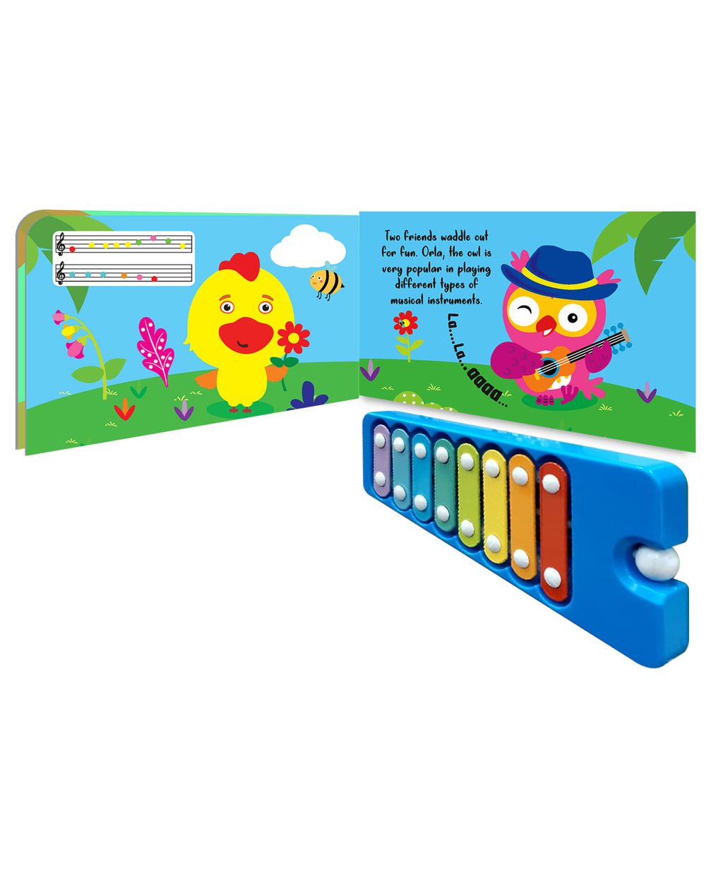 Hello Friend Books My First Xylophone Sound Book for Kids: Sing, Read and Play with Xylophone Sound Story Board Book