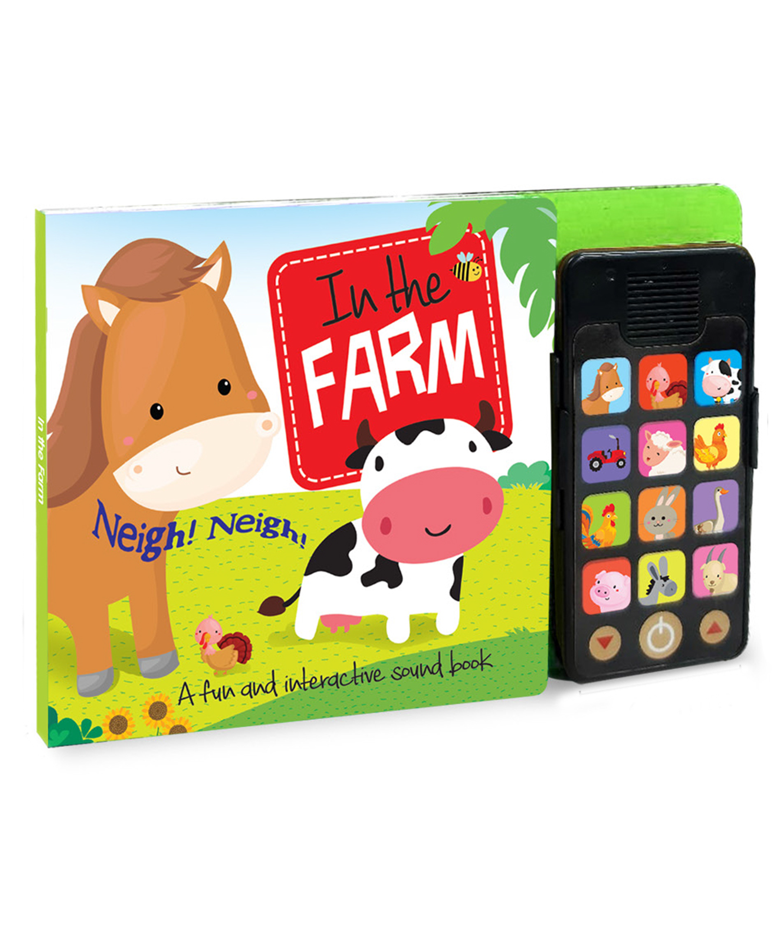 Hello Friend Books Mobile Sound Book: In the Farm – Sound Board Book with Mobile Sound Gadget with 12 Different Animal Sounds