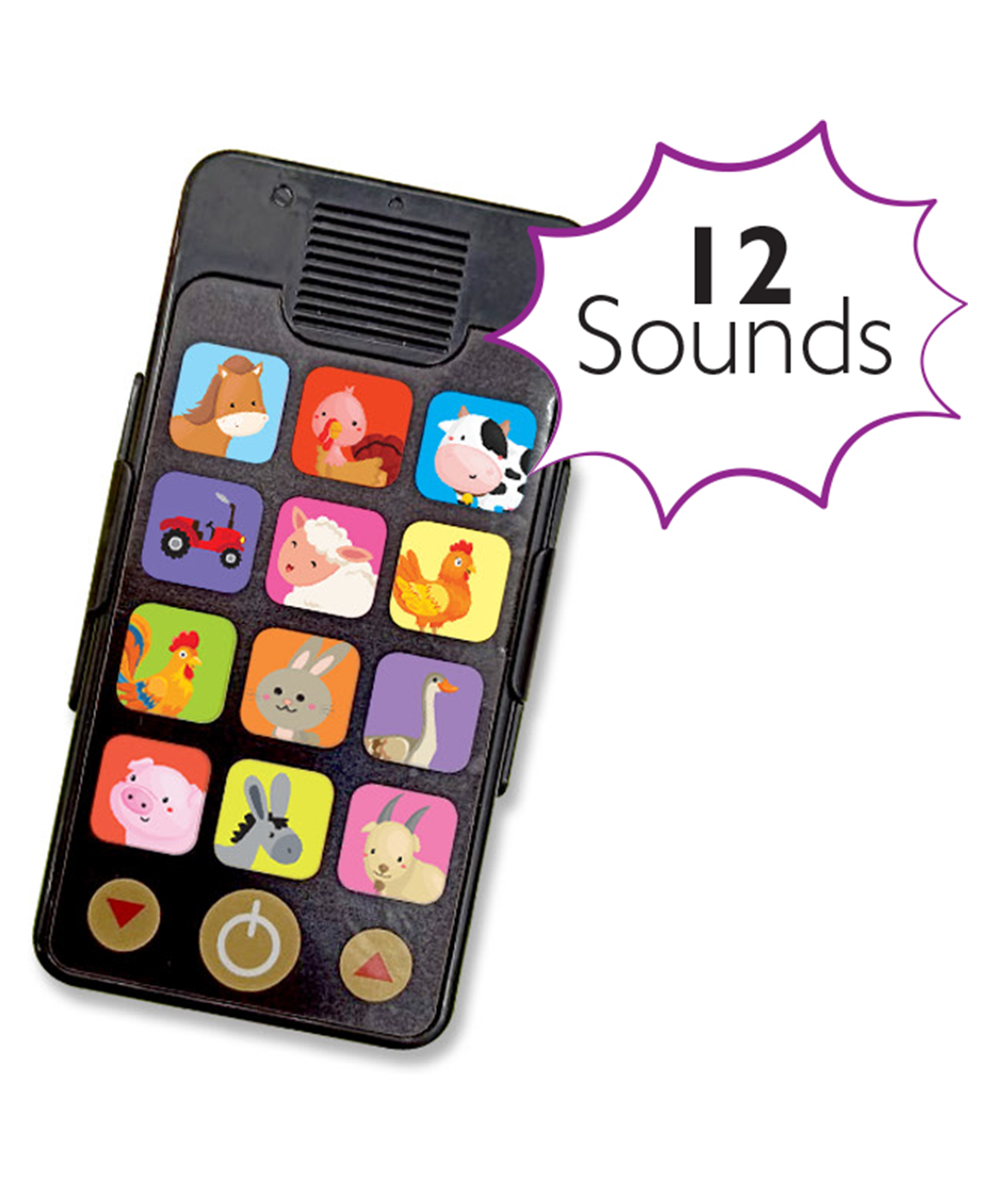 Hello Friend Books Mobile Sound Book: In the Farm – Sound Board Book with Mobile Sound Gadget with 12 Different Animal Sounds