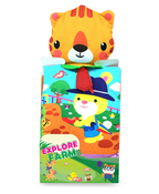 Hello Friend Books Cloth Heigh Chart: Explore Farm- Hangable Height Chart with Stories for Children