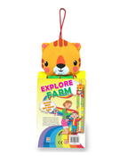 Hello Friend Books Cloth Heigh Chart: Explore Farm- Hangable Height Chart with Stories for Children