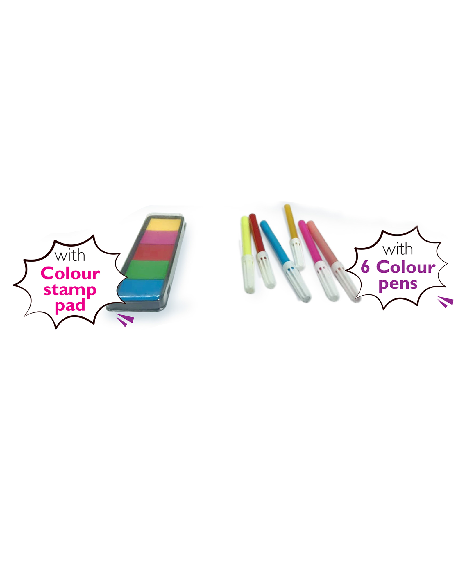 Hello Friend Books Fingerprint Painting Activity Book: Princess – Fun Colouring and Painting Art Kit with Thumbrint Pad