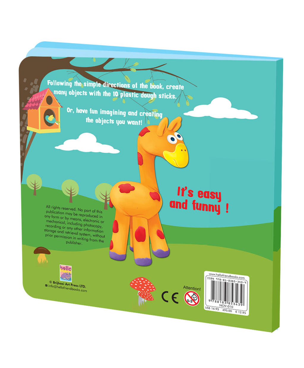 Hello Friend Books I Can Create Clay Models Board Book: Use Clay to Create Fun and Interactive Clay Models – With 10 Clay Colours and Instructions