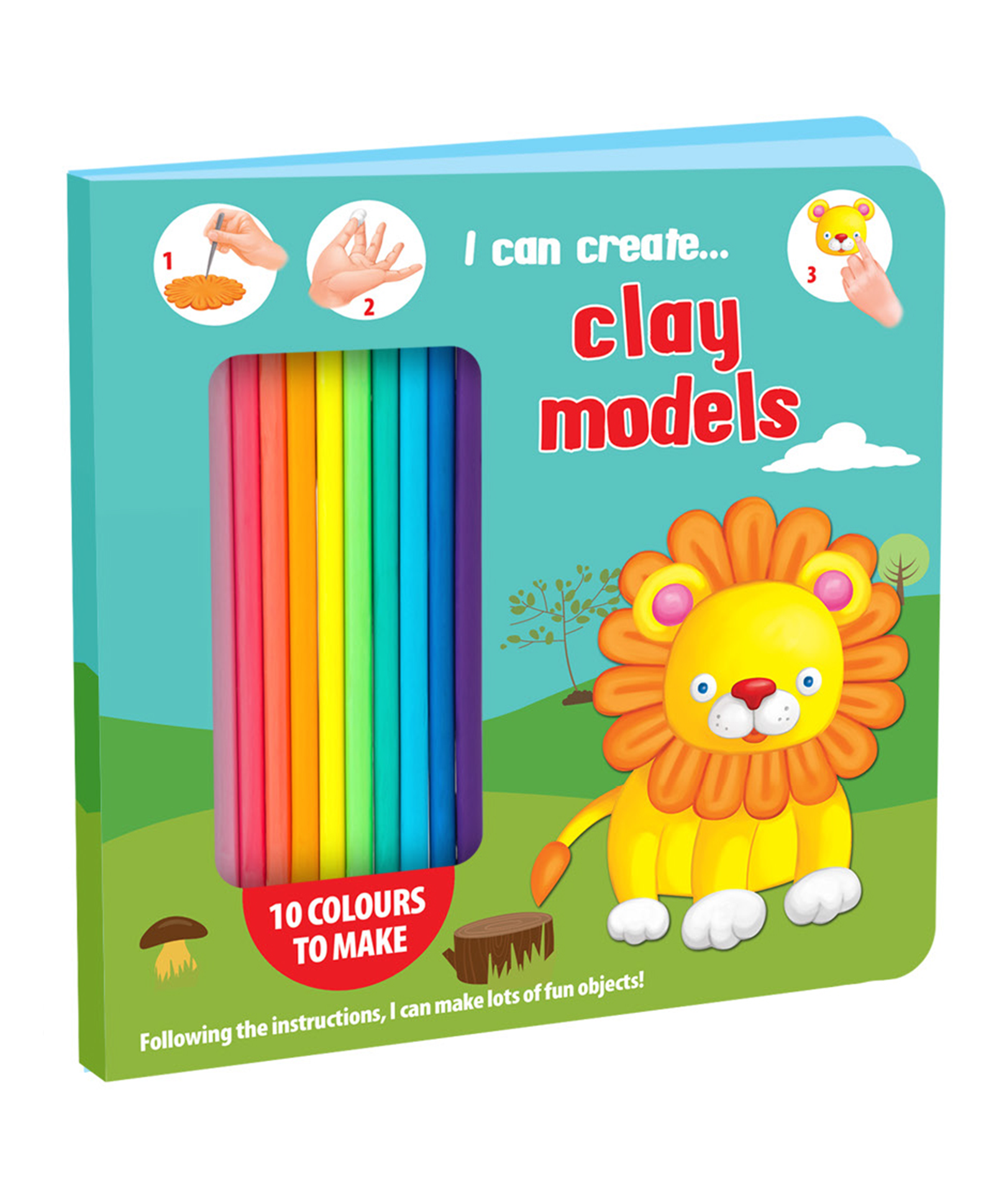 Hello Friend Books I Can Create Clay Models Board Book: Use Clay to Create Fun and Interactive Clay Models – With 10 Clay Colours and Instructions