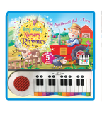 Hello Friend Books Nursery Rhymes Sound Book: Sing Along, Read and Play with Keyboard Sound Book (Sky Blue)