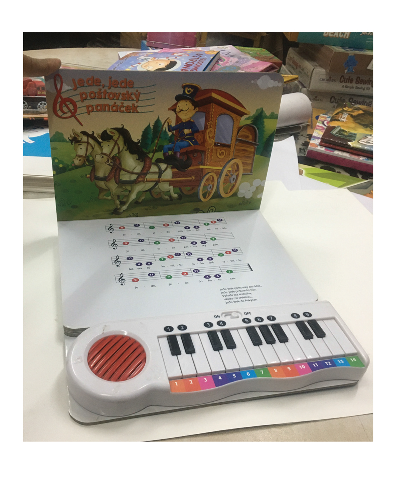 Hello Friend Books Nursery Rhymes Sound Book: Sing Along, Read and Play with Keyboard Sound Book (Sky Blue)