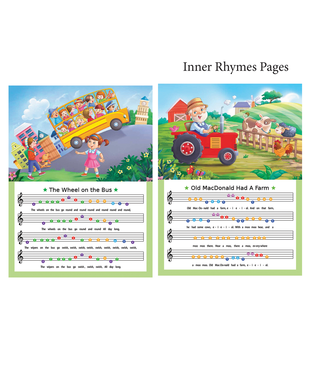 Hello Friend Books Nursery Rhymes Sound Book: Sing Along, Read and Play with Keyboard Sound Book (Sky Blue)