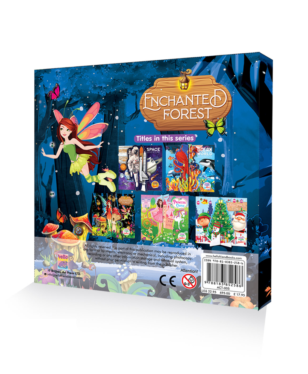 Hello Friend Books 3D Model Activity Set: Enchancted Forest- Create Your Own Fairy Forest Model with Stickers and Colouring Sheets