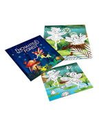 Hello Friend Books 3D Model Activity Set: Enchancted Forest- Create Your Own Fairy Forest Model with Stickers and Colouring Sheets