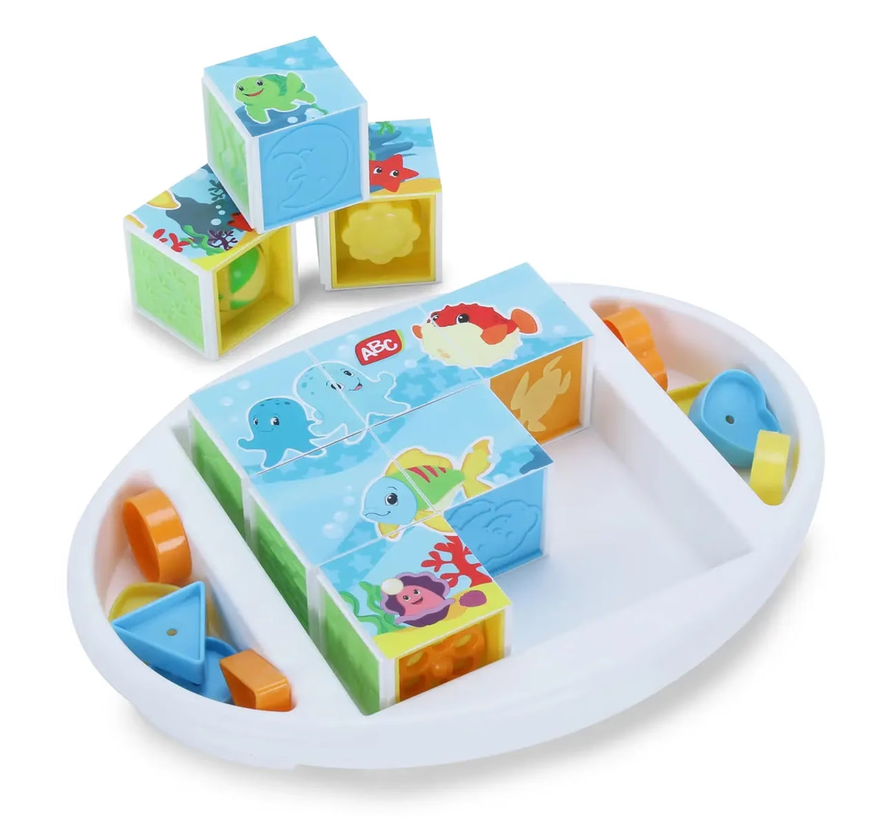 ABC Magicubes Puzzle Sea World Multicolour, 18M+
