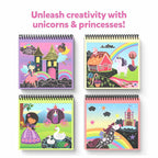 Skillmatics Magical Scratch Unicorns & Princesses, 3Y+, Multicolour - Skillmatics