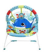Mastela Music Vibrations Bouncer-With Removable Plaything Bar-3 Point Harness-For Infants-Turquoise