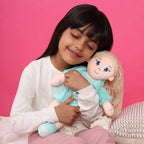 Mirada Huggable Bella Gudiya/Doll Soft Toy for Girls/Kids -42 cm |Cute Cuddle Companion | Washable and Super Soft Fabric Body |Stuffed Plush | Ideal Gift for Rakhi/Raksha Bandhan- Green Jacket
