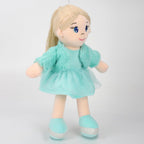 Mirada Huggable Bella Gudiya/Doll Soft Toy for Girls/Kids -42 cm |Cute Cuddle Companion | Washable and Super Soft Fabric Body |Stuffed Plush | Ideal Gift for Rakhi/Raksha Bandhan- Green Jacket