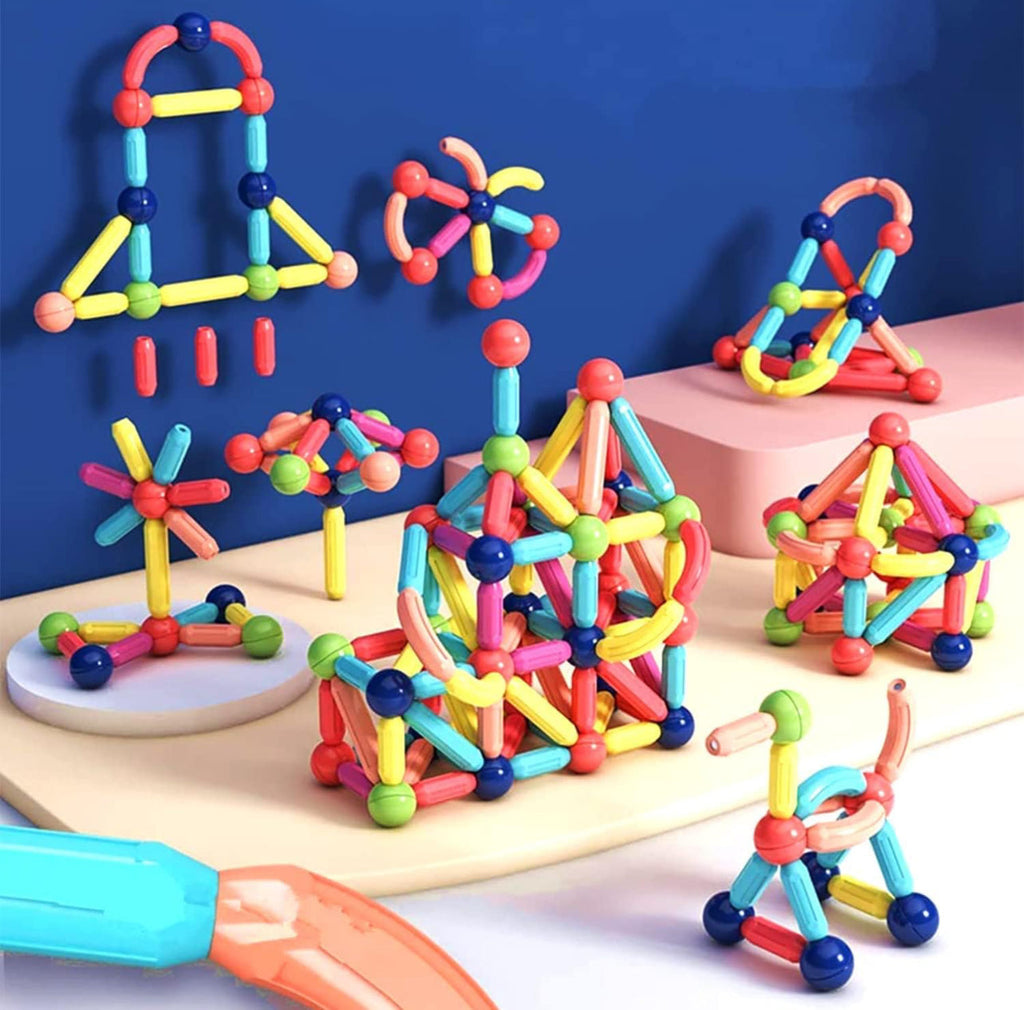 100pcs Magnetic Sticks and Balls Set - STEM - Educational