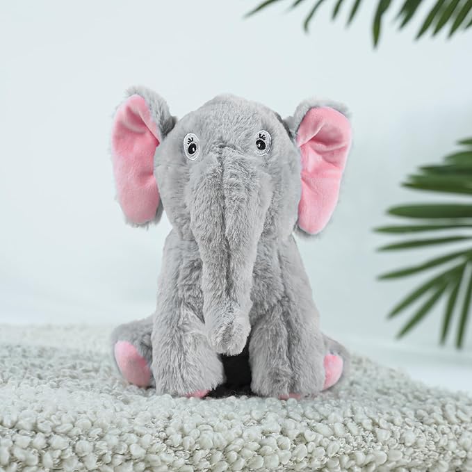 Mirada Elephant Soft Plush Toy | Grey Stuffed Animal for Kids, Boys & Girls | Cute Soft Toys for Kids, Stuffed Animals, Animal Soft Toys, Cuddle Toy, Baby Gift, Birthday Gift, Room Decor Plush | 22cm