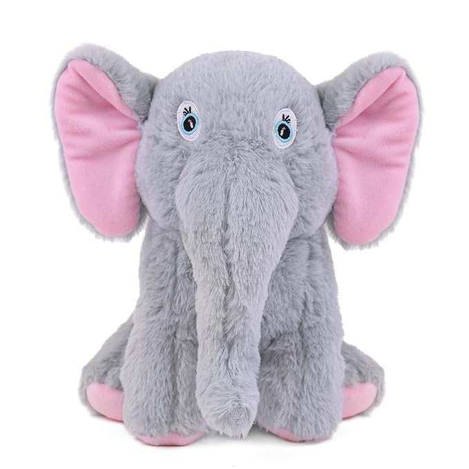 Mirada Elephant Soft Plush Toy | Grey Stuffed Animal for Kids, Boys & Girls | Cute Soft Toys for Kids, Stuffed Animals, Animal Soft Toys, Cuddle Toy, Baby Gift, Birthday Gift, Room Decor Plush | 22cm