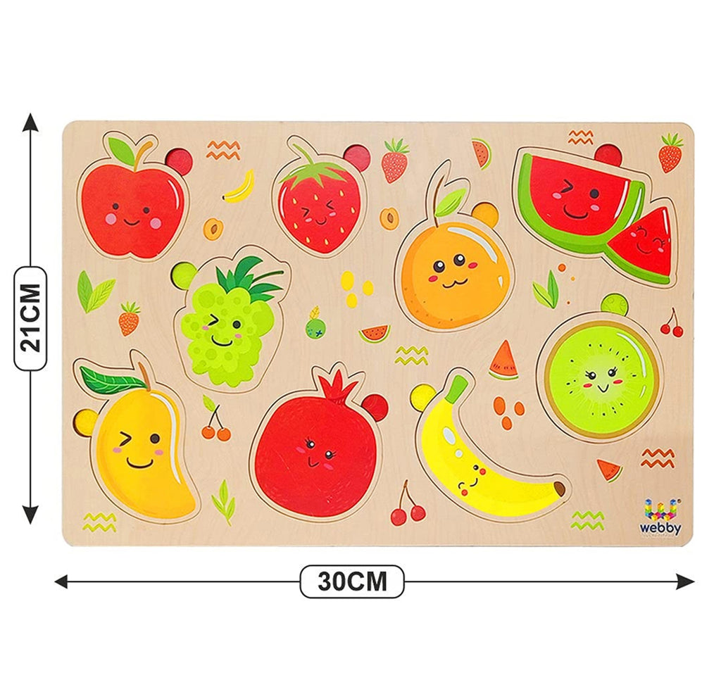 Webby Colorful Fruits Educational, Unisex, 3Y+ (Multicolour)