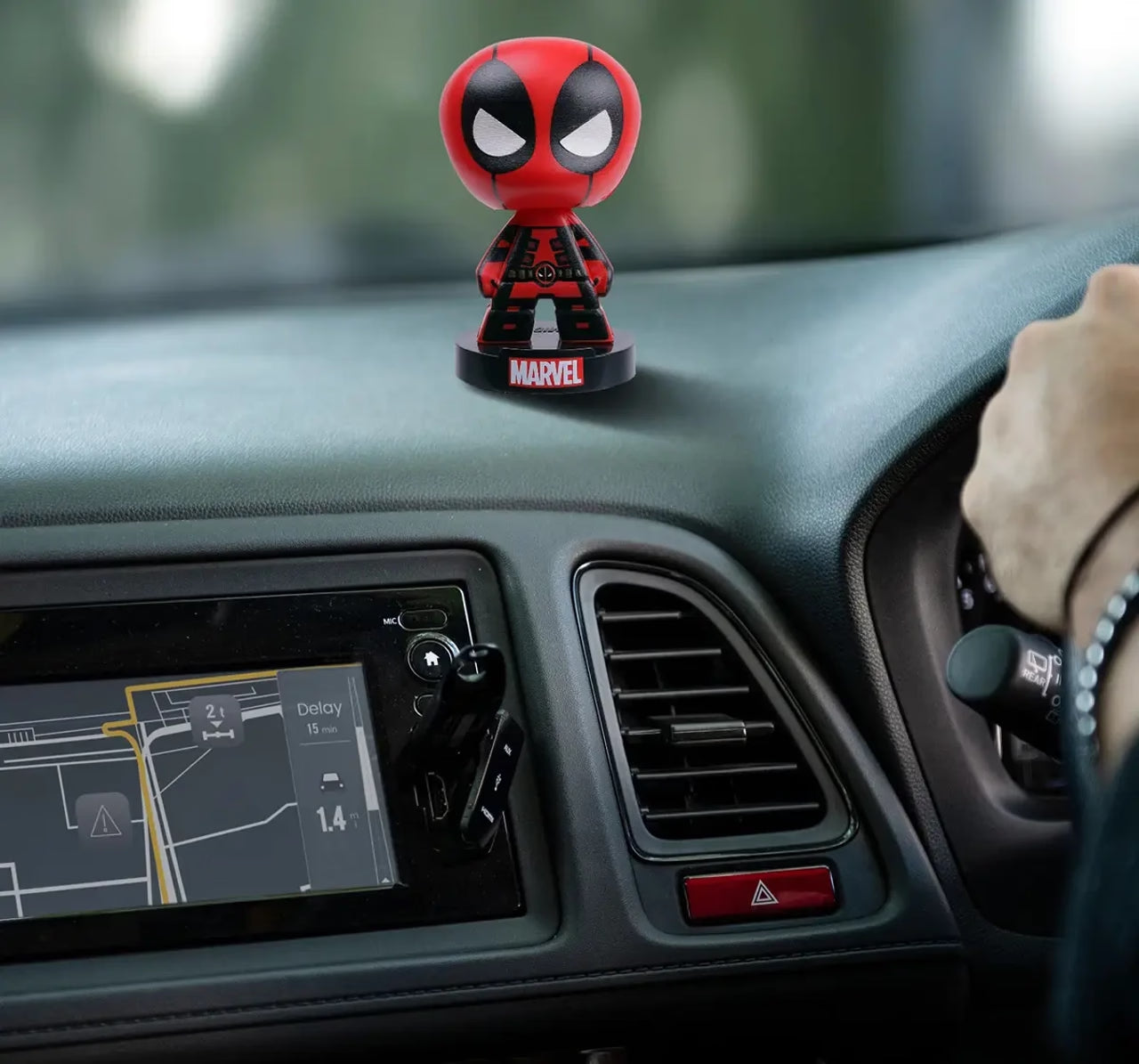 Marvel Deadpool Bobble Head Collectible Action Figure, 5Y+